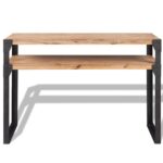Mobilier de salon 3 pièces Bois d'acacia massif – Image 12