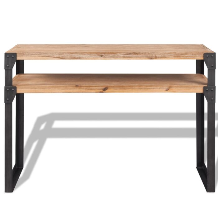 Mobilier de salon 3 pièces Bois d'acacia massif – Image 12