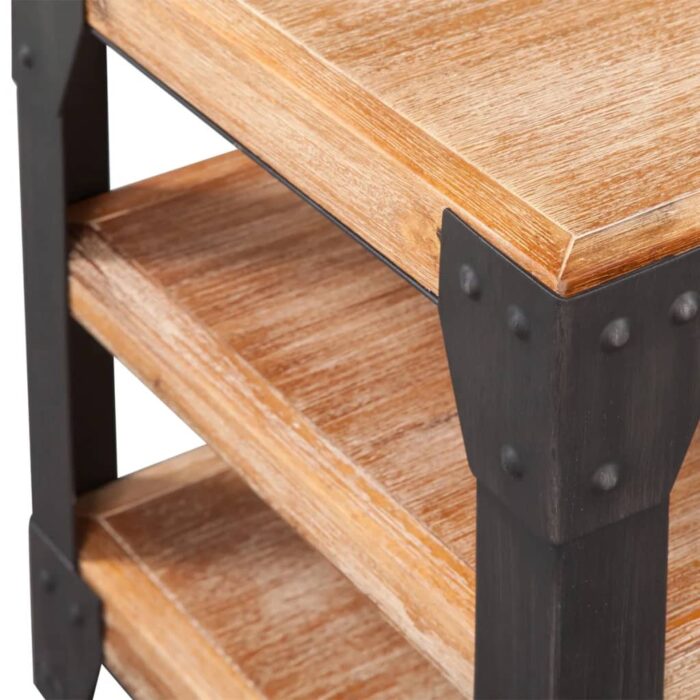 Mobilier de salon 3 pièces Bois d'acacia massif – Image 3