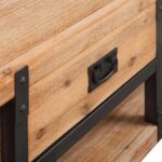 Mobilier de salon 3 pièces Bois d'acacia massif – Image 4