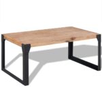 Mobilier de salon 3 pièces Bois d'acacia massif – Image 6