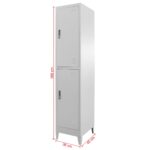 Armoire à casier avec 2 compartiments 38x45x180 cm – Image 8