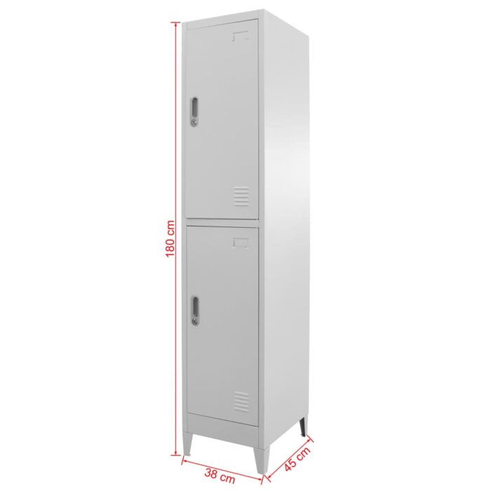 Armoire à casier avec 2 compartiments 38x45x180 cm – Image 8
