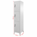 Armoire à casier avec 3 compartiments 38x45x180 cm – Image 7