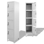 Armoire à casier avec 4 compartiments 38x45x180 cm