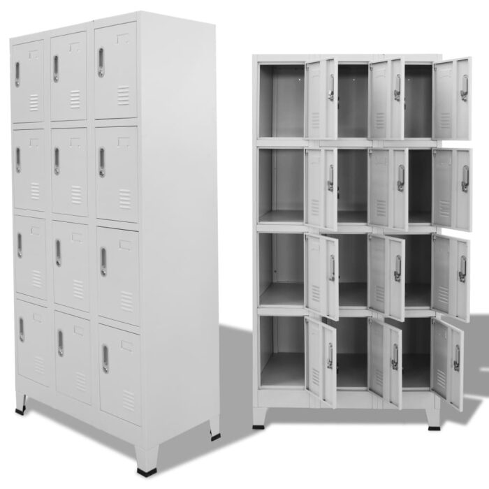VXL8718475561521_a_en_hd_1.jpg Armoire à casier avec 12 compartiments 90x45x180 cm – Image 1