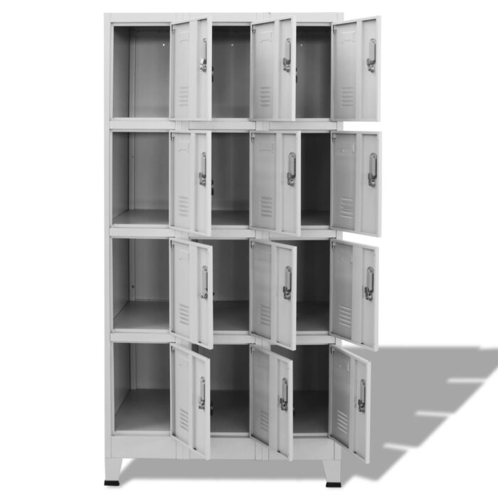 Armoire à casier avec 12 compartiments 90x45x180 cm – Image 2