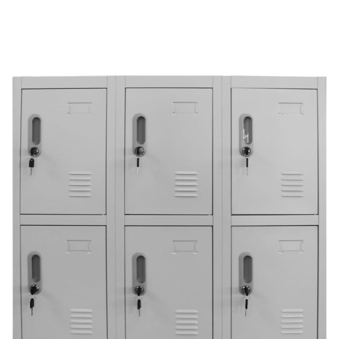 Armoire à casier avec 12 compartiments 90x45x180 cm – Image 3
