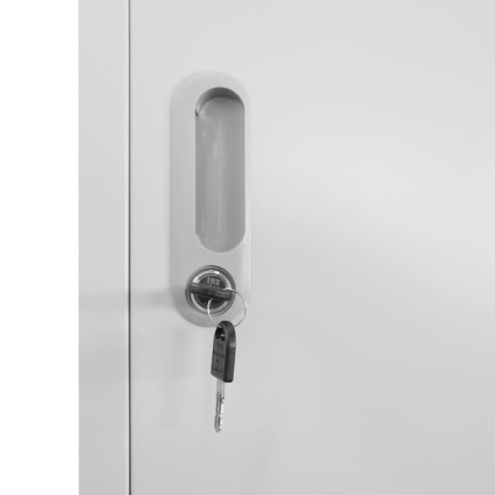 Armoire à casier avec 12 compartiments 90x45x180 cm – Image 5