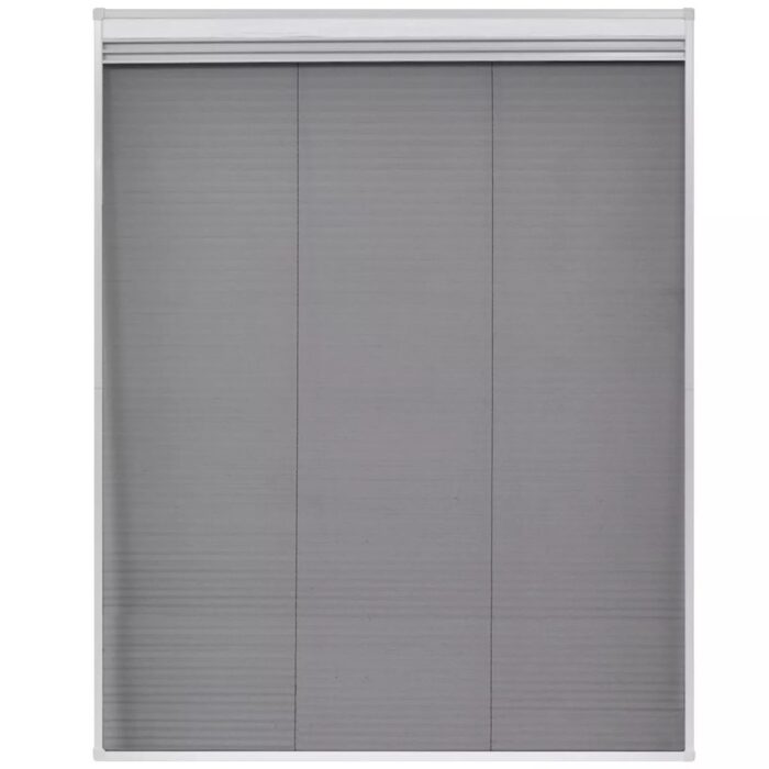Moustiquaire plissée pour fenêtre et store Aluminium 80 x 100cm – Image 2
