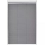 Moustiquaire plissée pour fenêtre et store Aluminium 80 x 120cm – Image 2