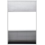 Moustiquaire plissée pour fenêtre et store Aluminium 80 x 120cm – Image 3