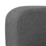 Canapé à 3 places 180 x 65 x 76 cm Gris foncé – Image 2