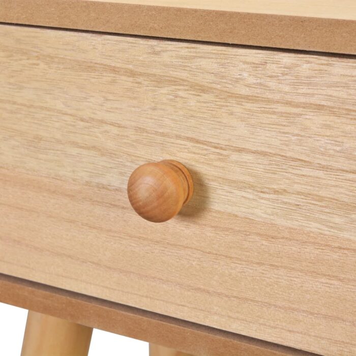 Table de chevet 2 pcs Bois de pin massif 40 x 30 x 61 cm Marron – Image 5