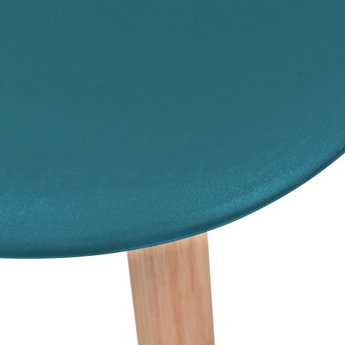 Chaises à manger lot de 6 Turquoise Plastique – Image 4