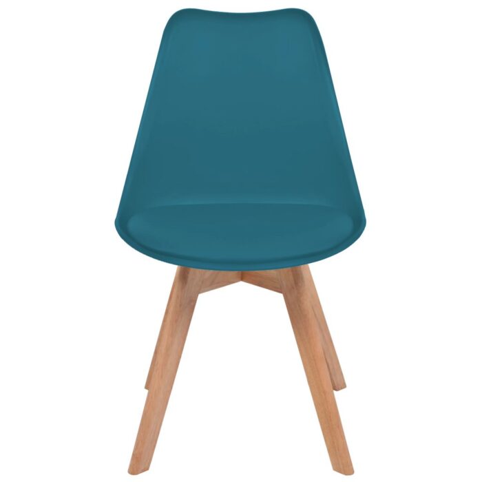 Chaises à manger lot de 2 Turquoise Plastique – Image 2