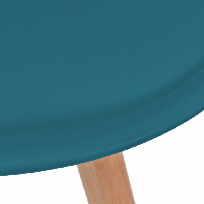Chaises à manger lot de 2 Turquoise Plastique – Image 4