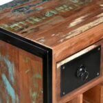 Casier à bouteilles 16 bouteilles Bois massif de récupération – Image 5