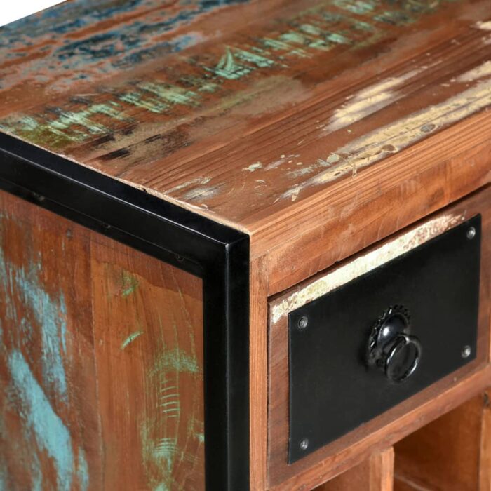 Casier à bouteilles 16 bouteilles Bois massif de récupération – Image 5