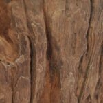 Table basse Teck Verre 50x40 cm – Image 2