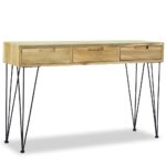 Table console 120x35x76 cm Teck massif – Image 2