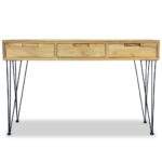 Table console 120x35x76 cm Teck massif – Image 5