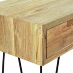 Table console 120x35x76 cm Teck massif – Image 7