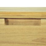 Table console 120x35x76 cm Teck massif – Image 8