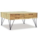 Table basse 80x80x40 cm Teck massif – Image 3