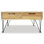 Table basse 80x80x40 cm Teck massif – Image 5