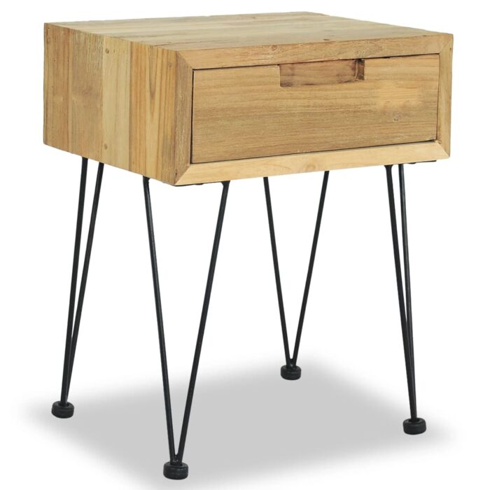 Table de chevet 40x30x50 cm Teck – Image 1