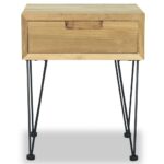 Table de chevet 40x30x50 cm Teck – Image 5