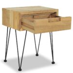 Table de chevet 40x30x50 cm Teck – Image 6