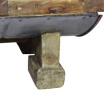 Table basse bois de récupération mélangé 90x50x35 cm – Image 6