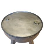 Table basse bois de récupération mélangé 60x45 cm argenté – Image 2