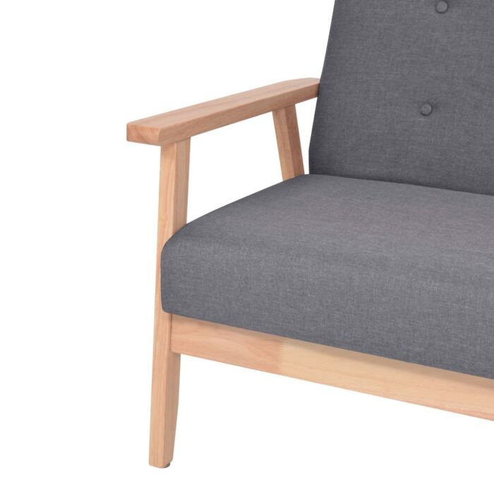 Fauteuil Gris foncé Tissu – Image 4