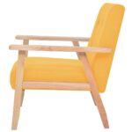 Fauteuil jaune tissu – Image 3