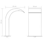 Fontaine d'étang Acier inoxydable 45 x 30 x 65 cm Argenté – Image 7