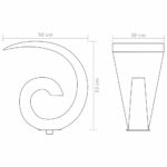 Fontaine d'étang Acier inoxydable 50 x 30 x 53 cm Argenté – Image 6