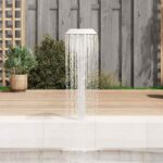 Fontaine d'étang Acier inoxydable 50 x 30 x 90 cm Argenté – Image 7