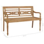 Banc Batavia 120 cm Teck – Image 4