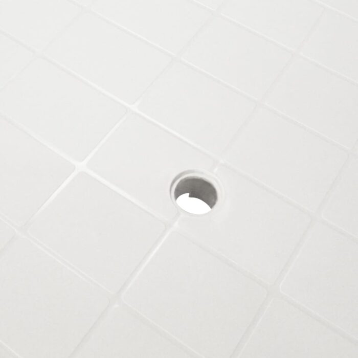 Table de jardin Blanc 101 x 68 x 72 cm Plastique – Image 3