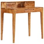 Bureau avec tiroirs Bois massif 88 x 50 x 90 cm