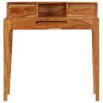 Bureau avec tiroirs Bois massif 88 x 50 x 90 cm – Image 2
