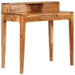 Bureau avec tiroirs Bois massif 88 x 50 x 90 cm – Image 8