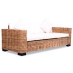Ensemble de canapés 15 pcs Rotin naturel – Image 2