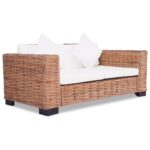 Ensemble de canapés 15 pcs Rotin naturel – Image 3