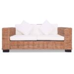 Ensemble de canapés 15 pcs Rotin naturel – Image 4