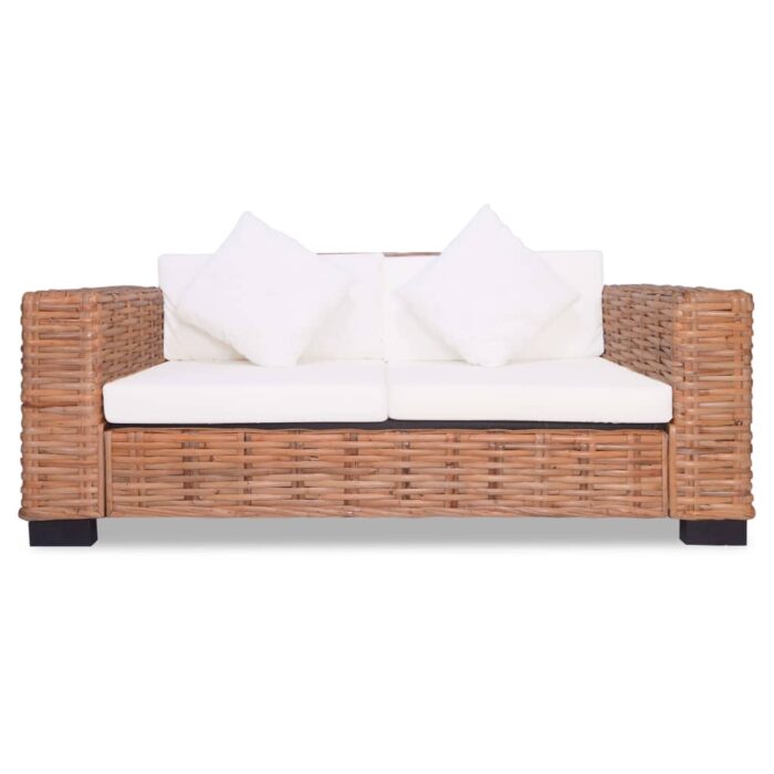 Ensemble de canapés 15 pcs Rotin naturel – Image 4