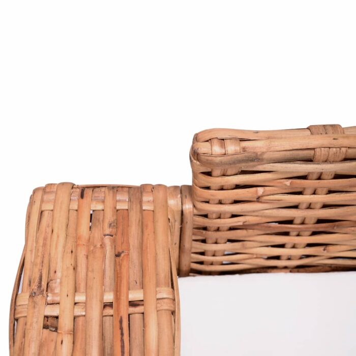 Ensemble de canapés 15 pcs Rotin naturel – Image 6